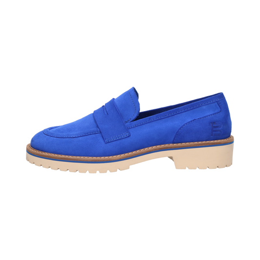 Leder Loafers blau