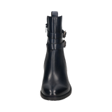 Leather Ankle Boots dark blue