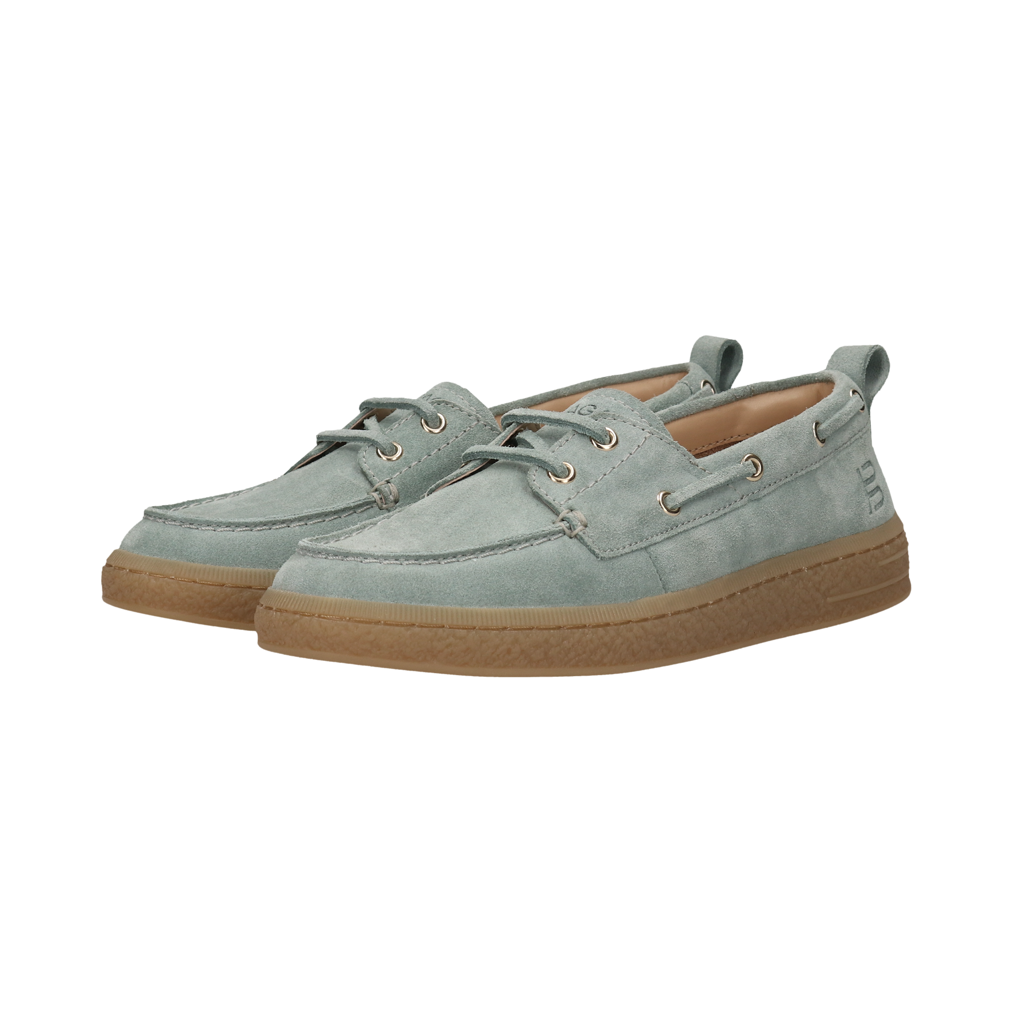 Leder Slip on hellgrün