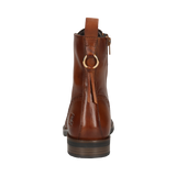 Leather Lace-up Boots cognac