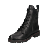 Leather Lace-up Boots black