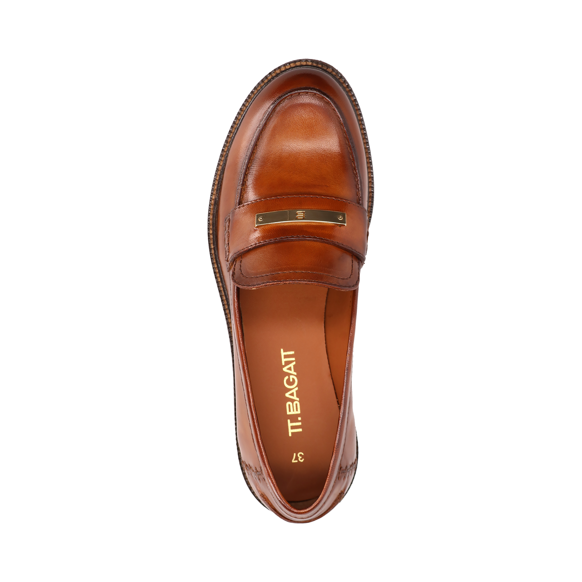 Leder Loafers cognac