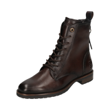 Leather Lace-up Boots dark brown