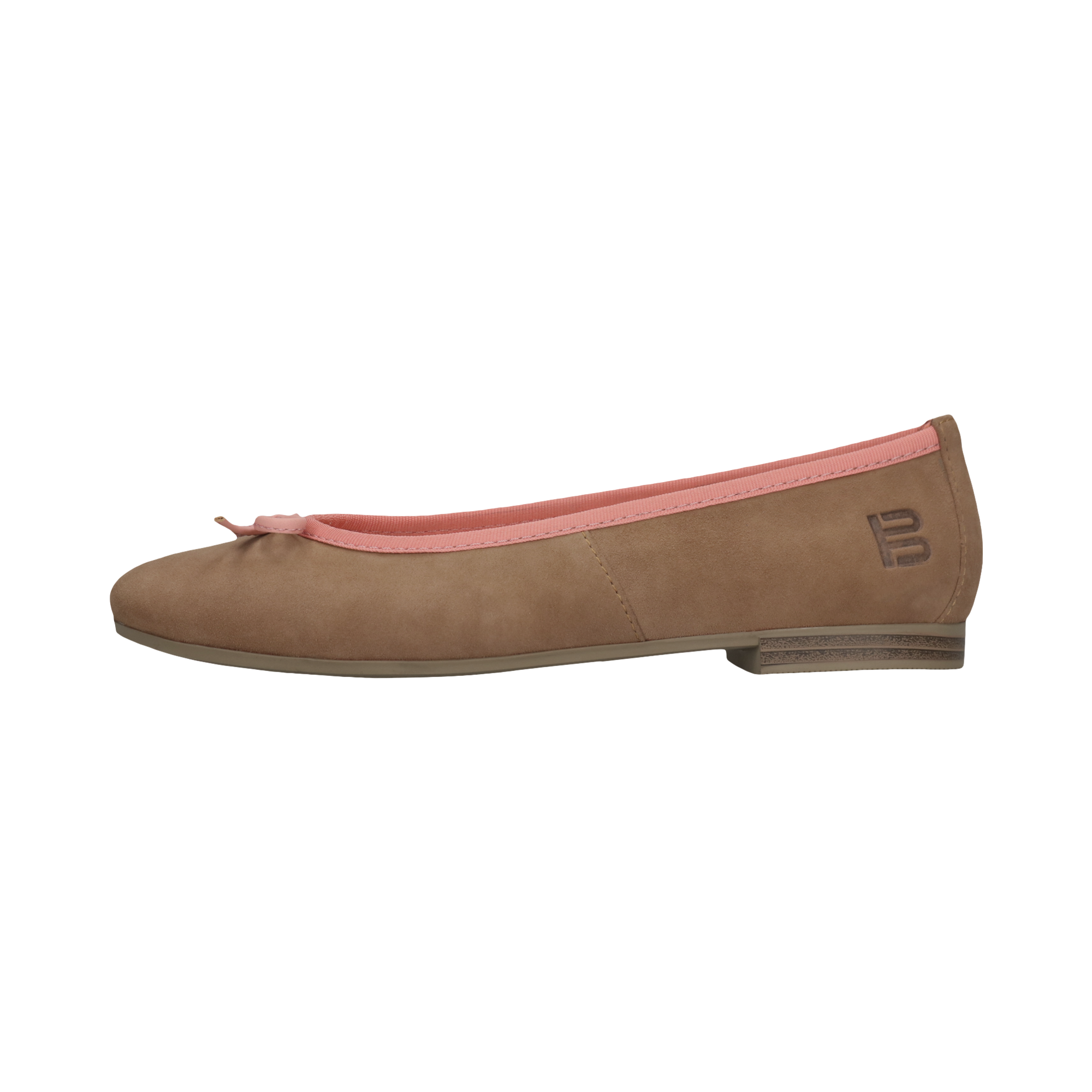 Leather Ballerina light brown