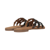 Leather Mules black