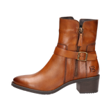 Leder Stiefeletten cognac