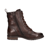 Leder Schnürstiefel dunkelbraun