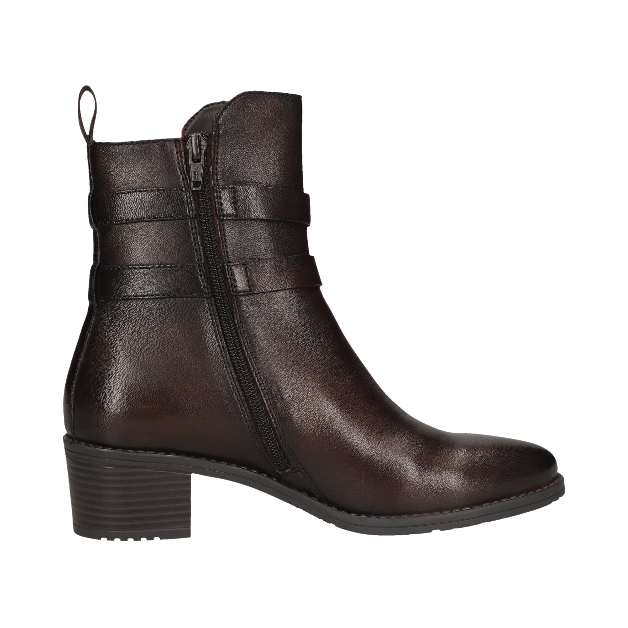 Leather Ankle Boots dark brown