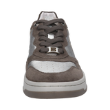 Leder Sneaker silber