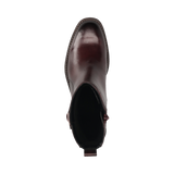 Leather Ankle Boots bordeaux