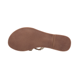 Leder Pantoletten gold