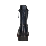 Leather Lace-up Boots dark blue