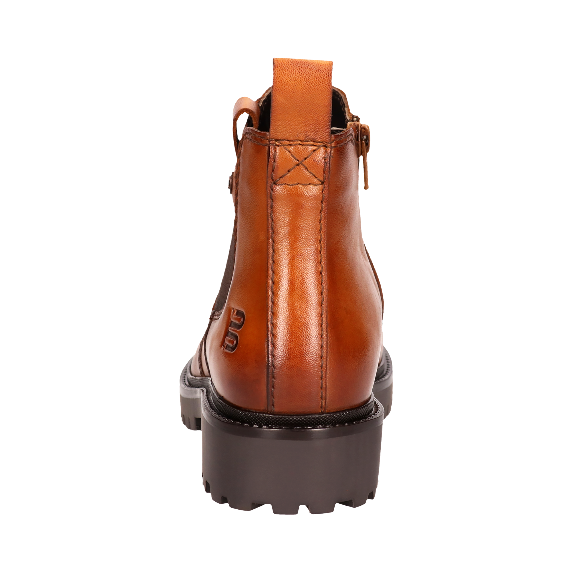 Leder Stiefel cognac