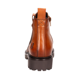 Leder Stiefel cognac