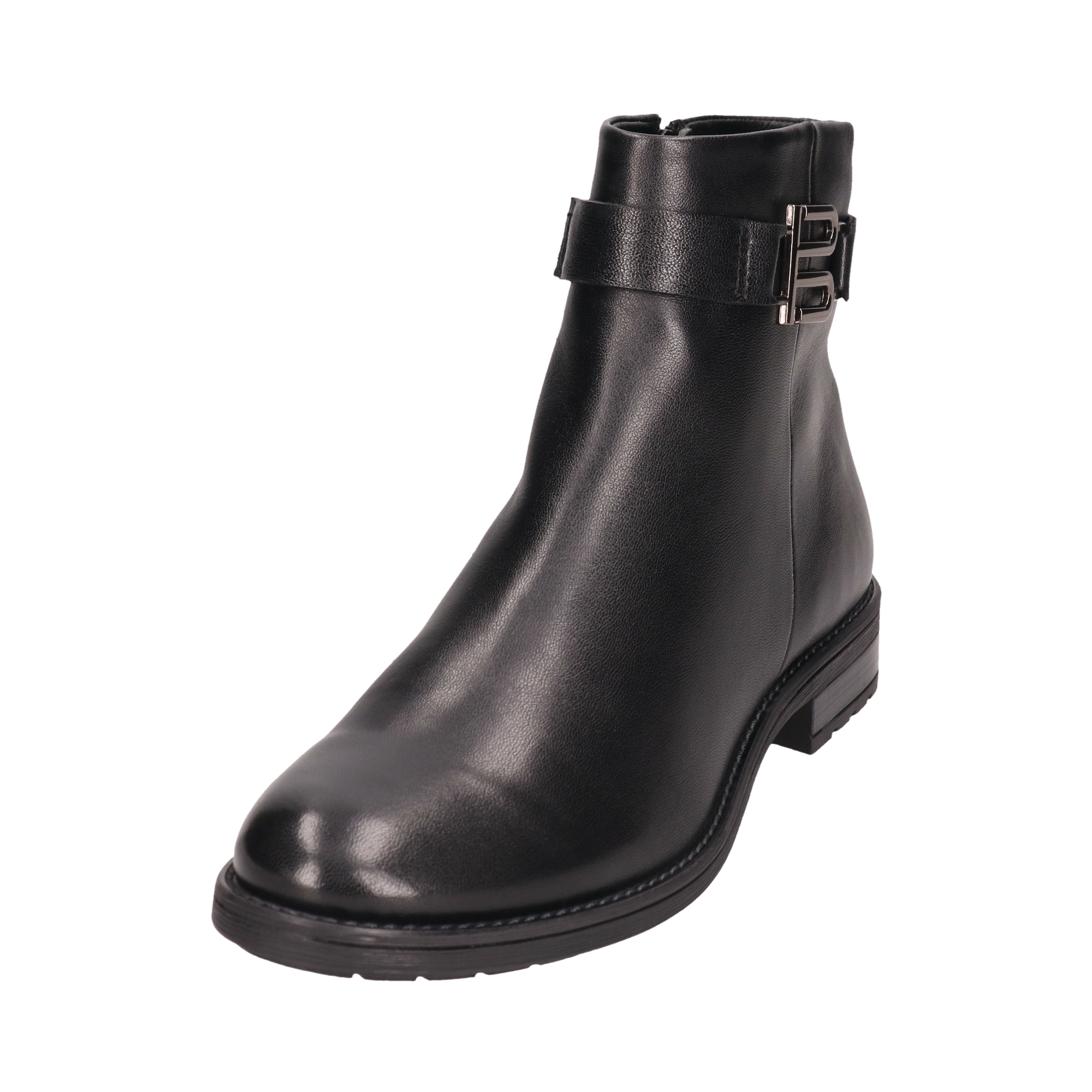 Leder Stiefel schwarz