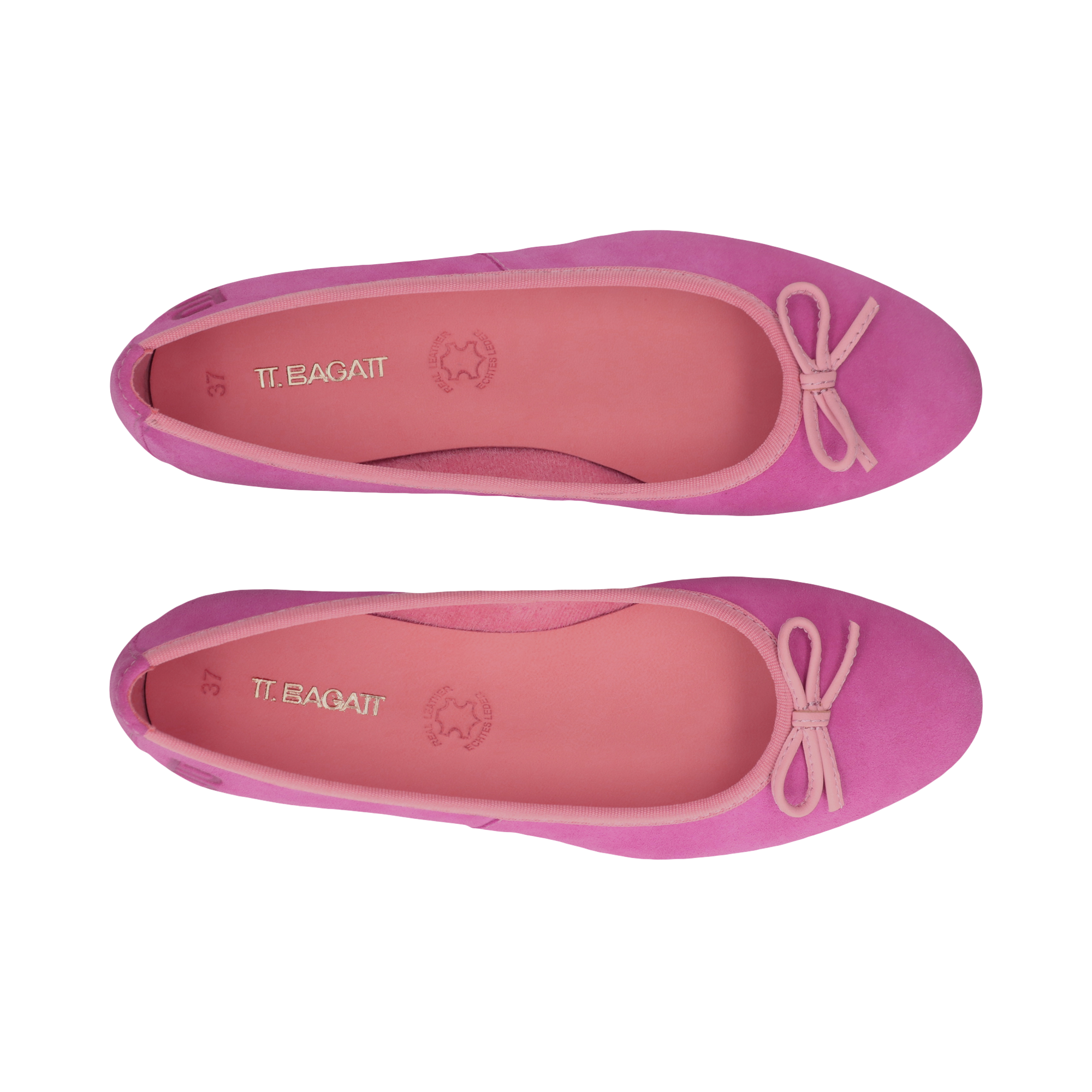 Leather Ballerina pink