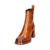 Leder Stiefeletten cognac