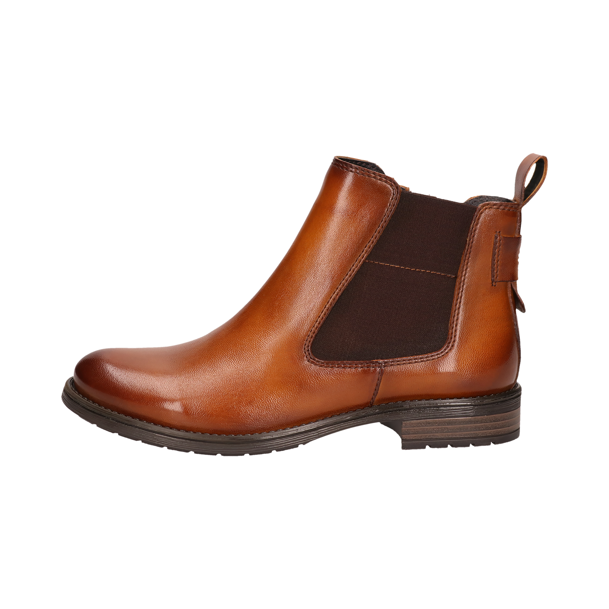 Leder Chelsea cognac