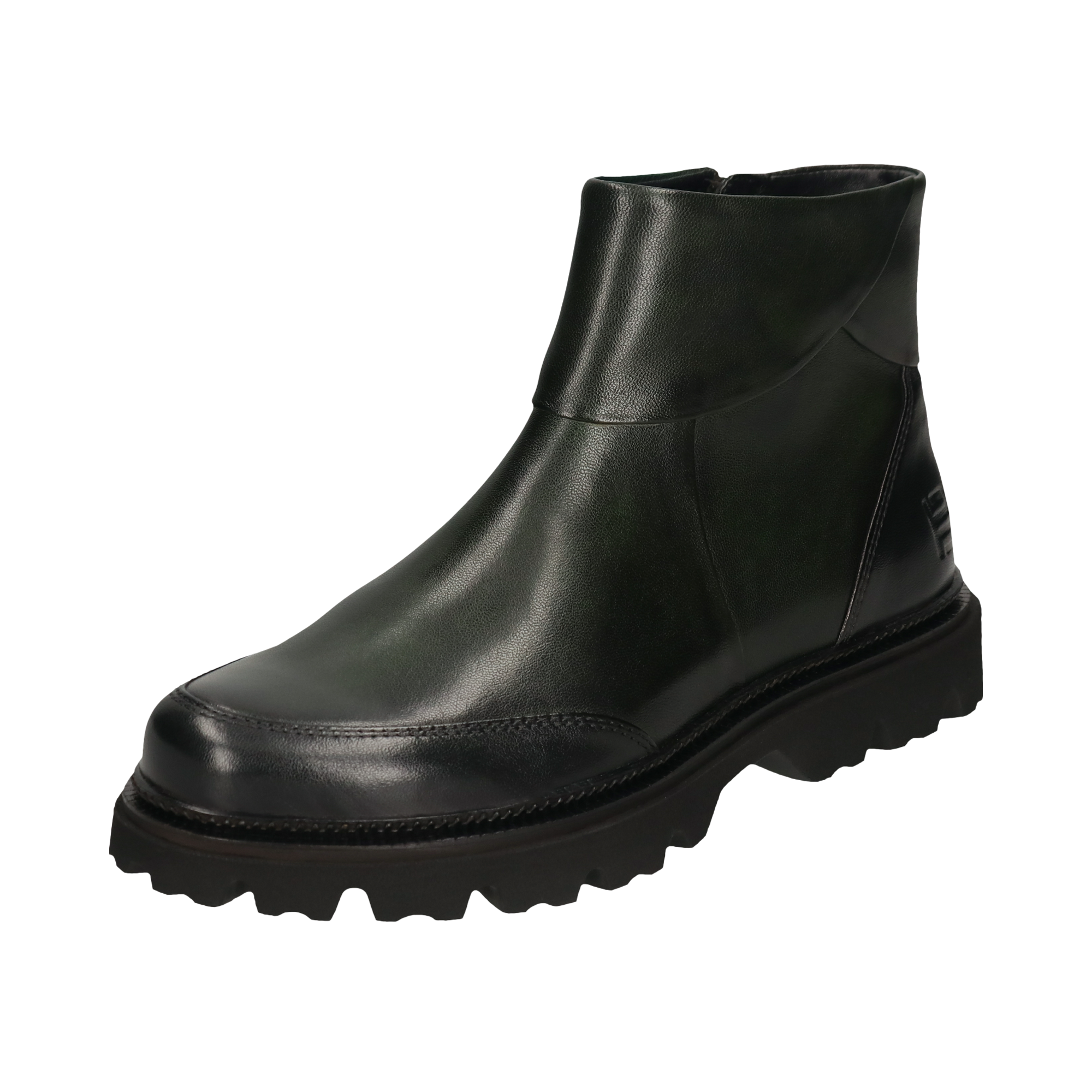 Leather Ankle Boots black