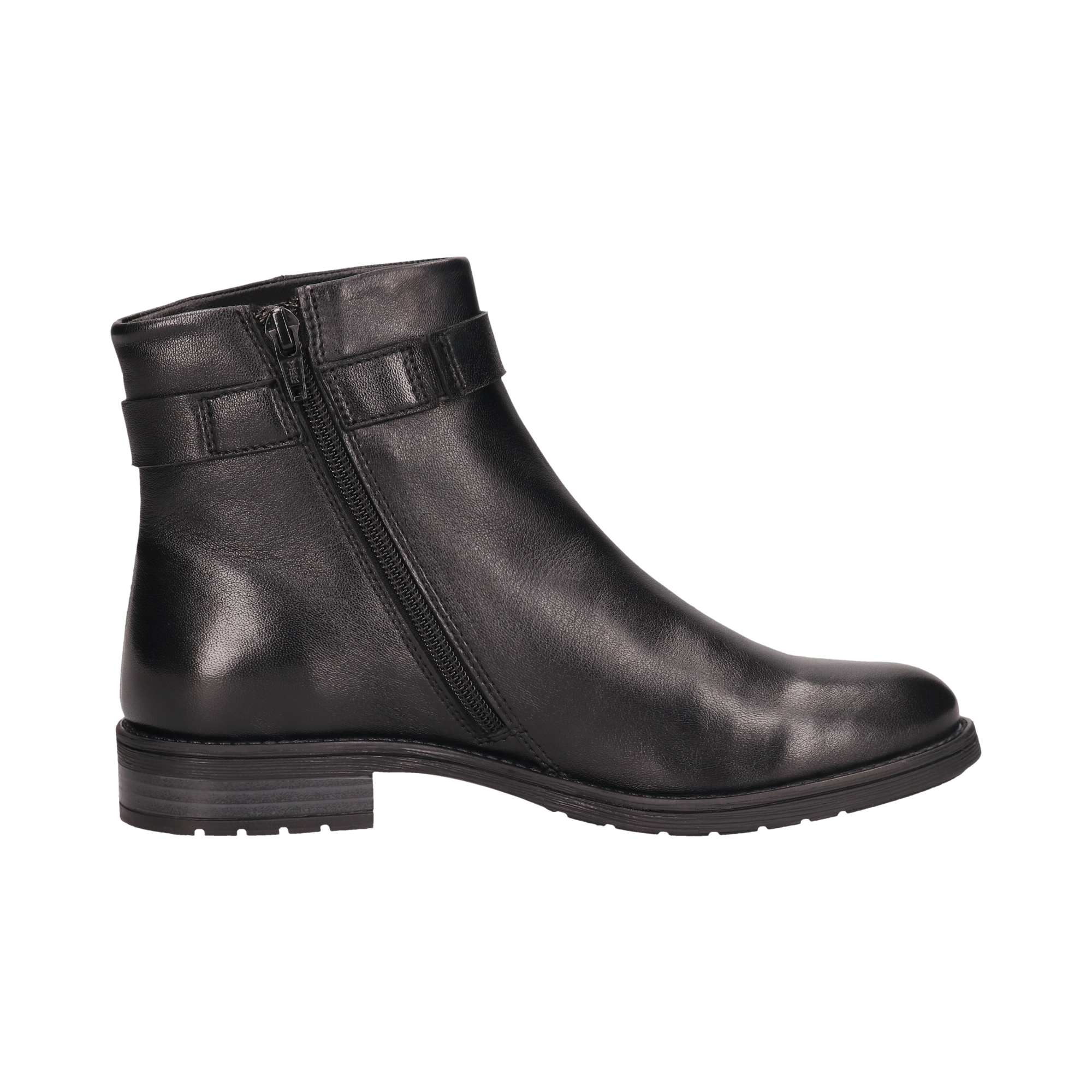 Leder Stiefel schwarz