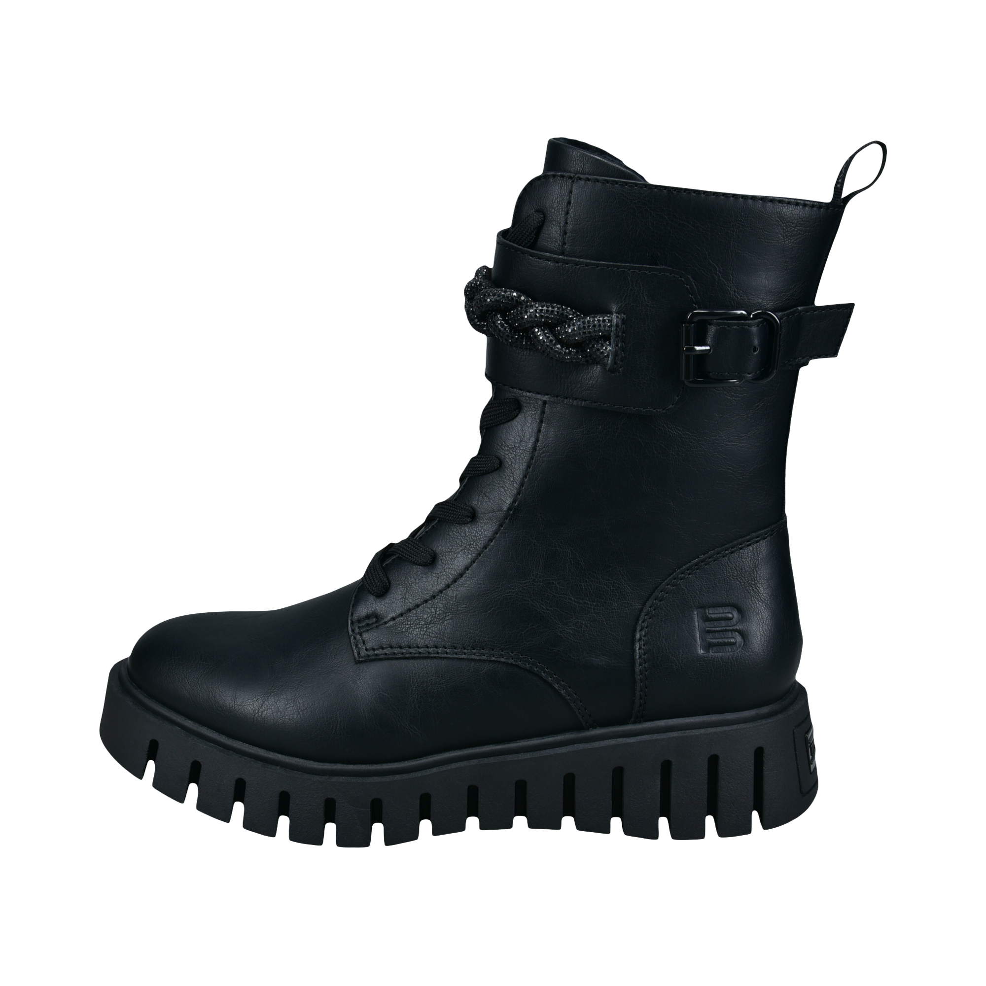 Lace-up Boots black