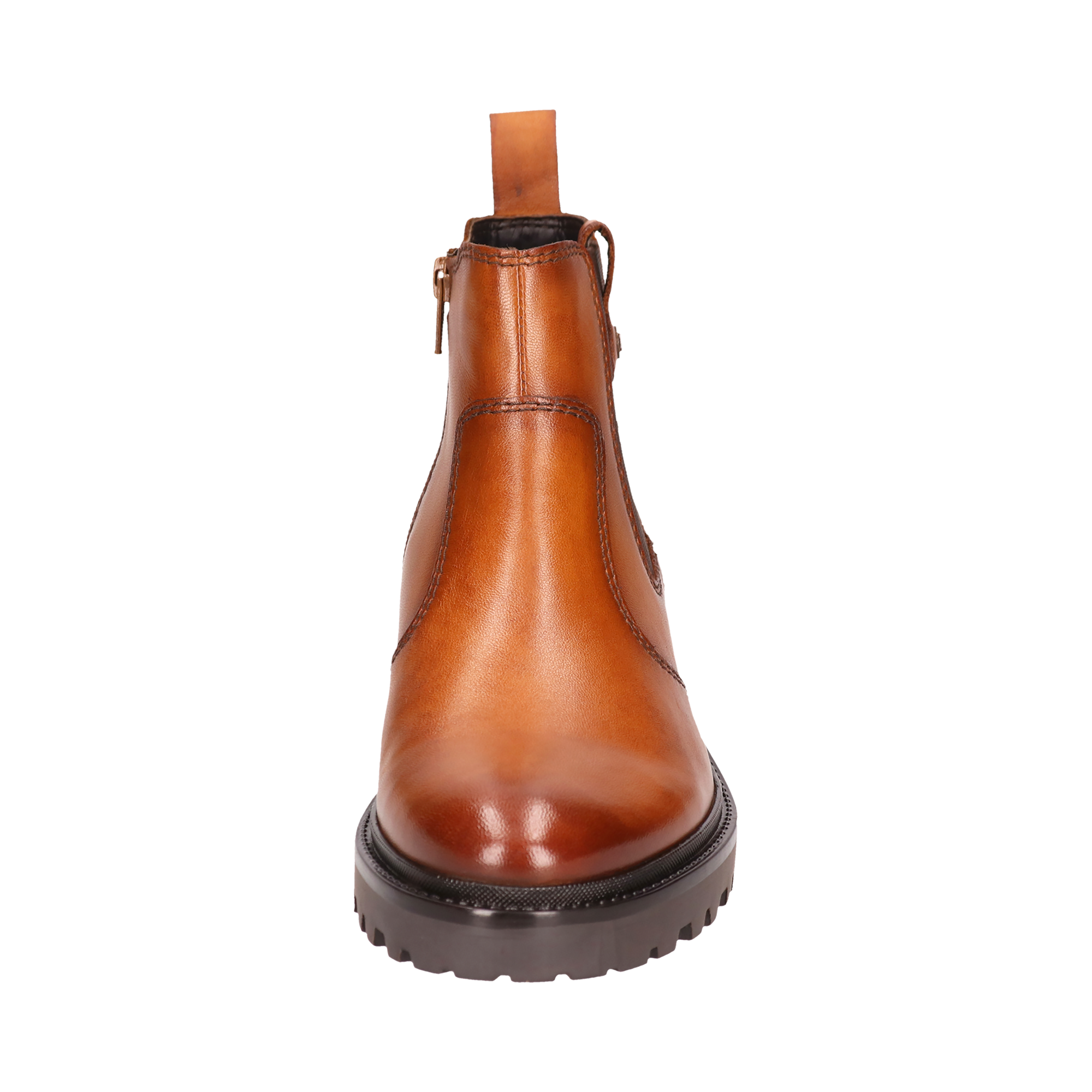 Leder Stiefel cognac