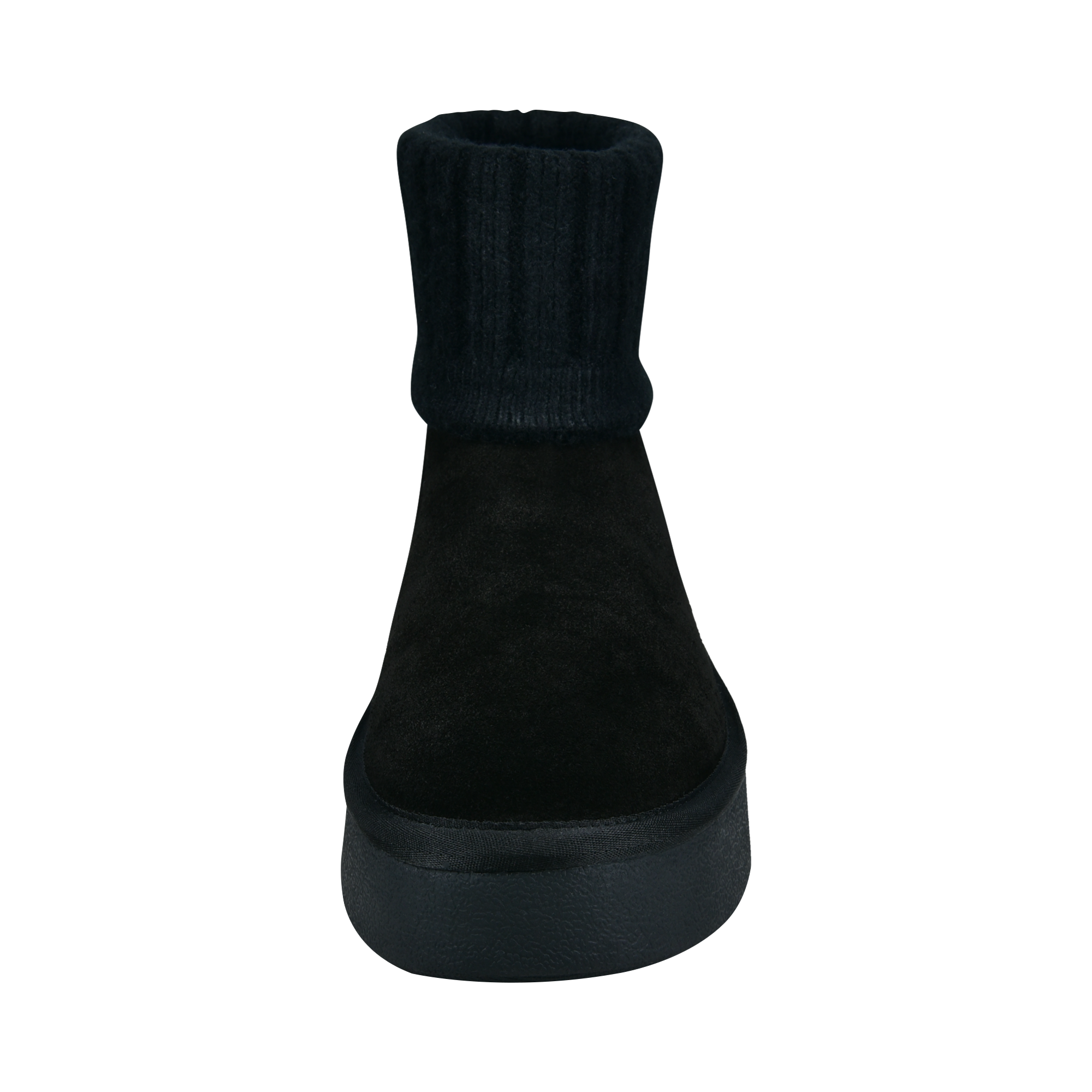 Leather Ankle Boots black