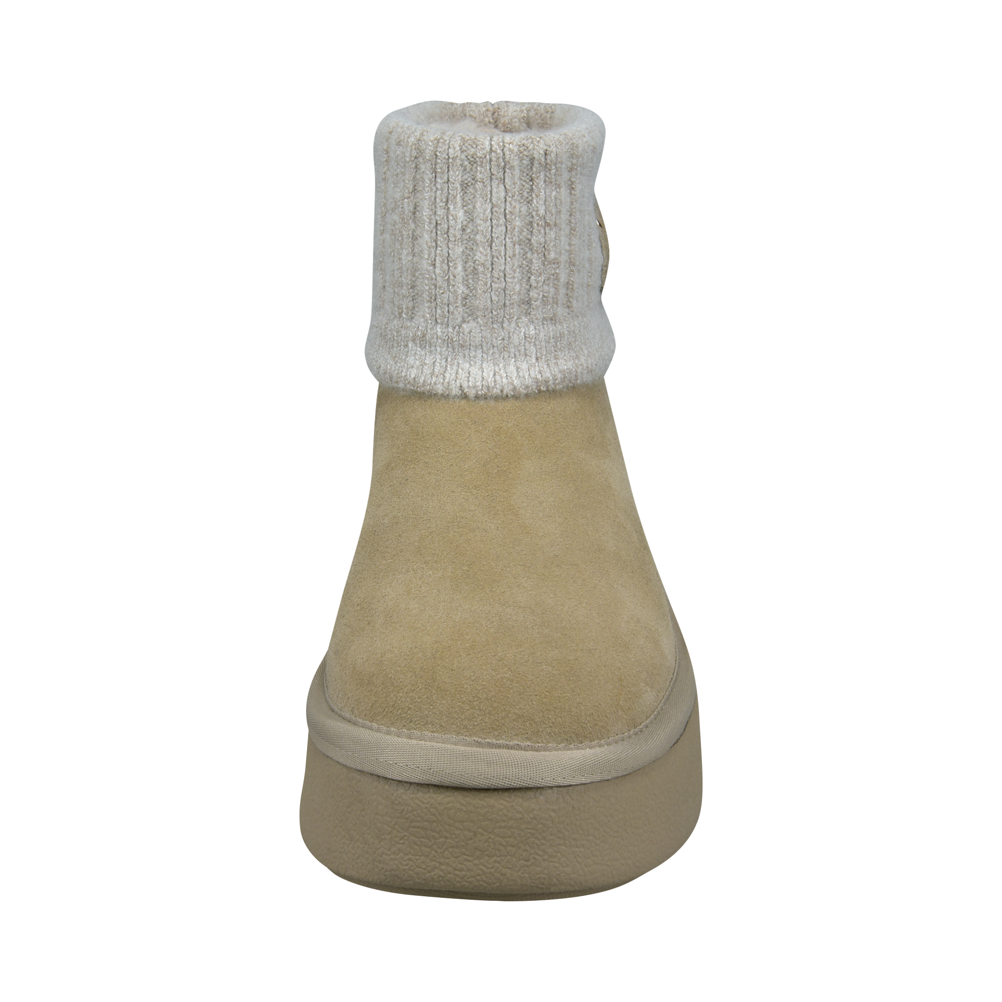 Leather Ankle Boots beige