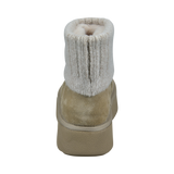 Leather Ankle Boots beige