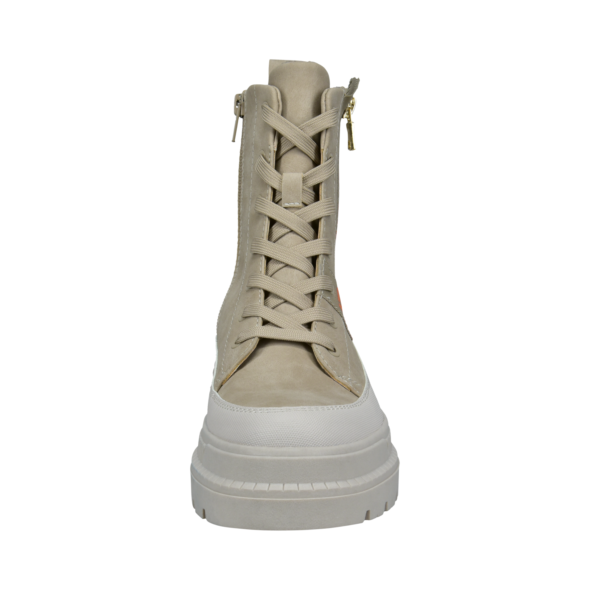 Schnürstiefel beige