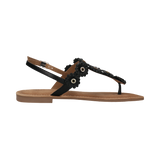Leather Sandal black
