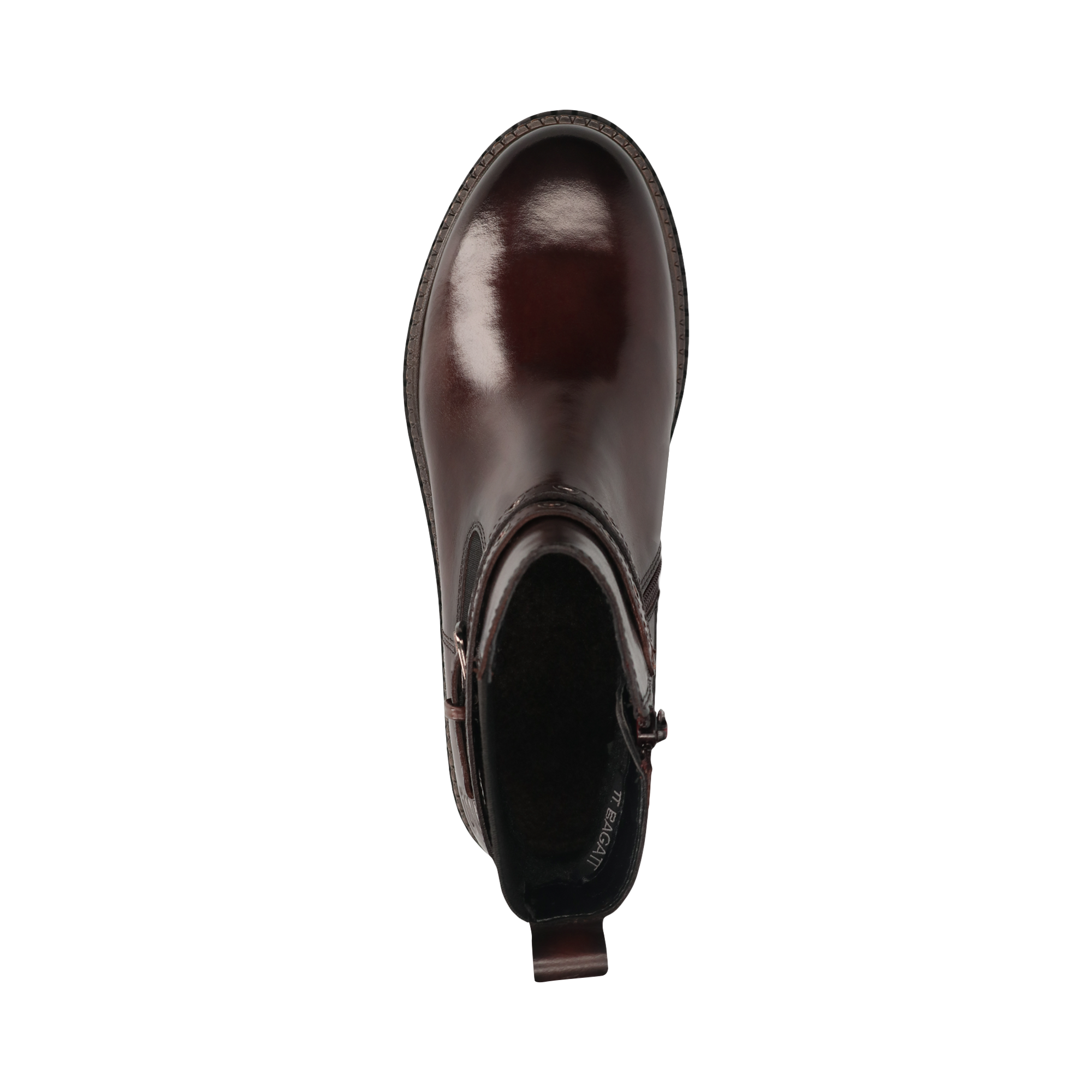 Leather Ankle Boots bordo