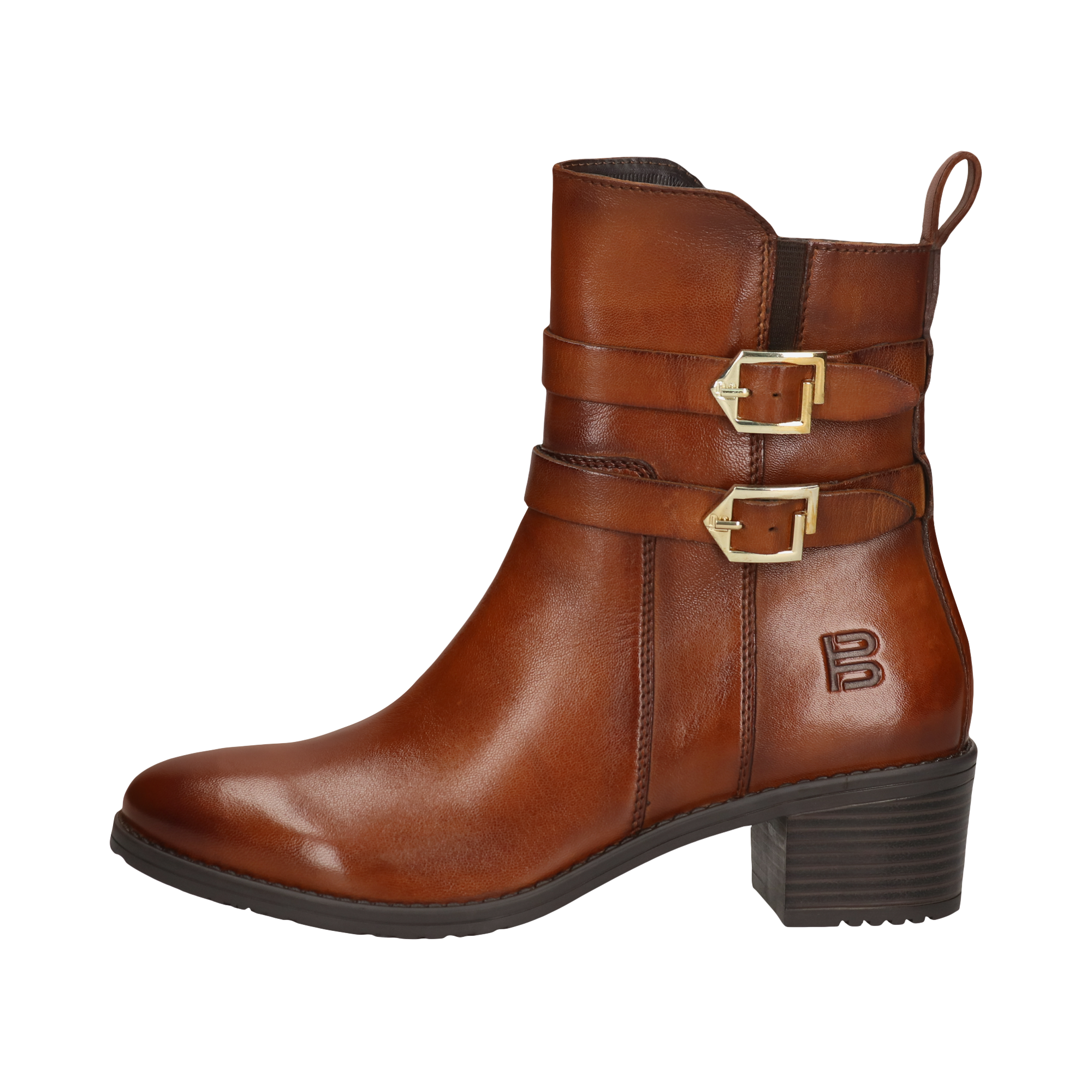 Leather Ankle Boots cognac