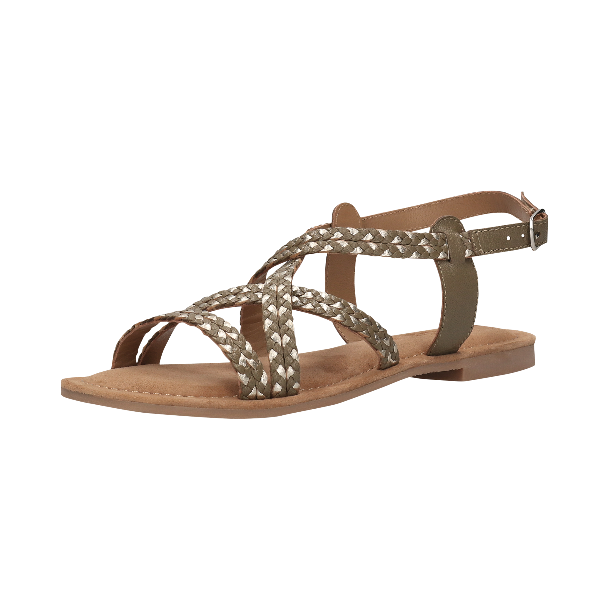 Leather Sandal dark green