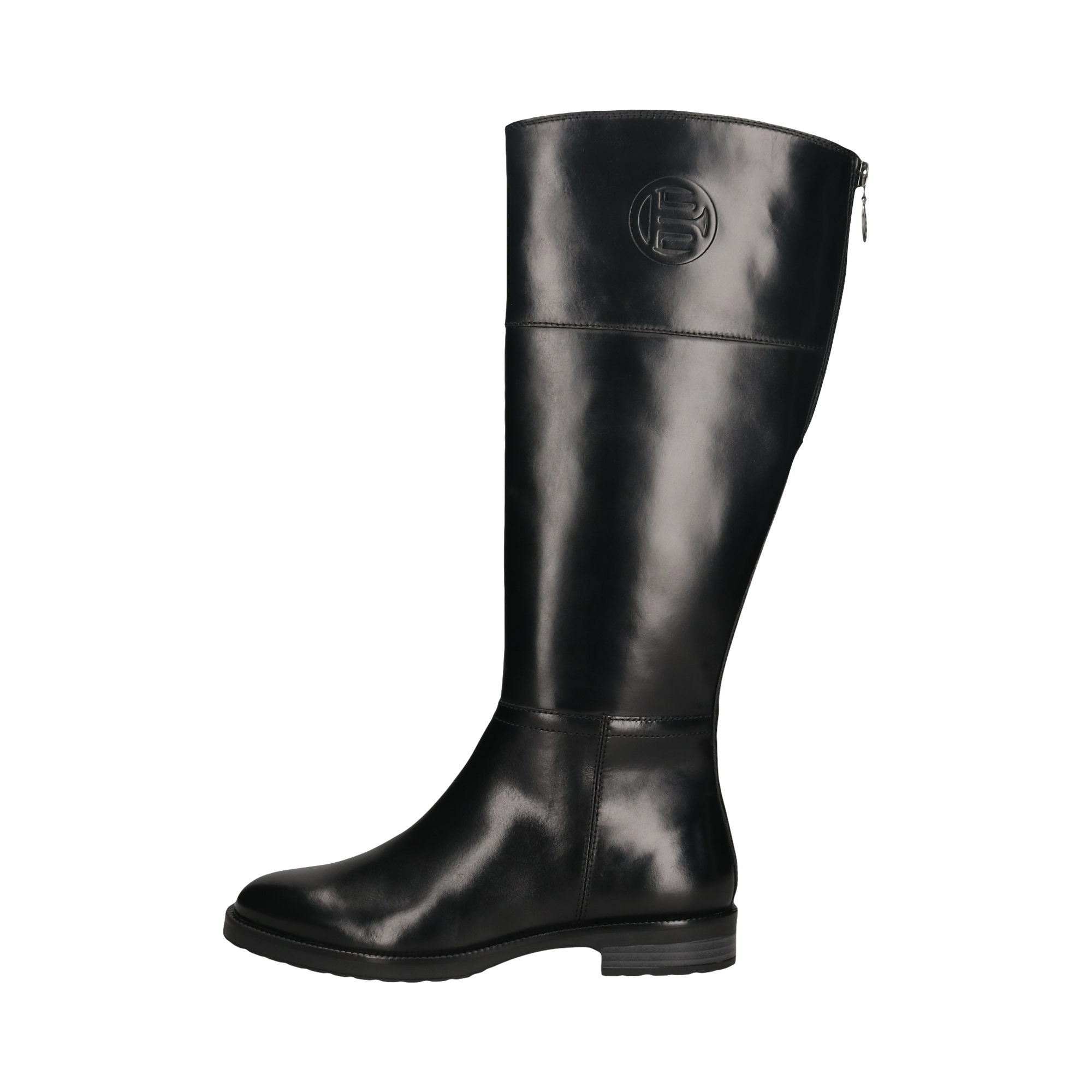 Leather Knee Boot black