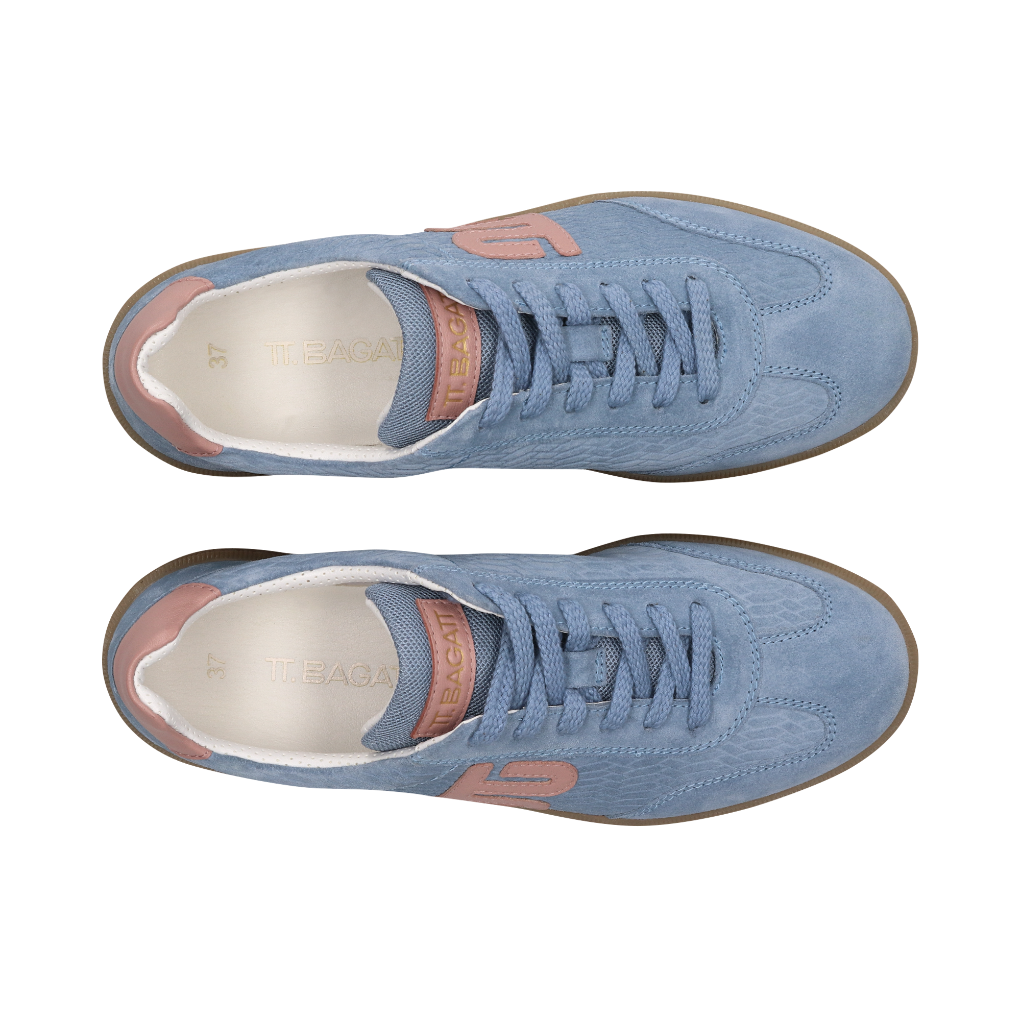 Leder Sneaker hellblau