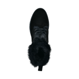 Leather Lace-up Boots black