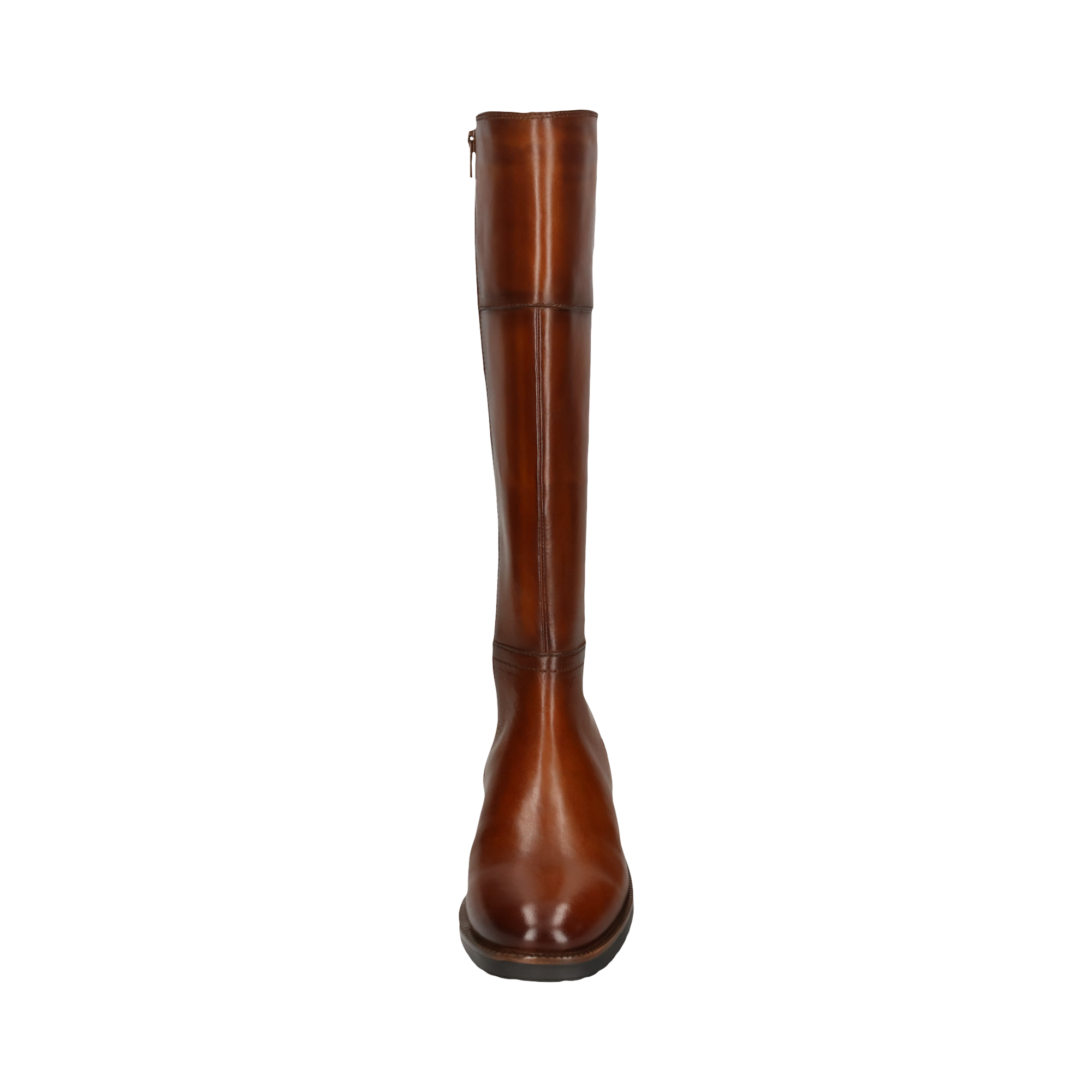 Leather Knee Boot cognac