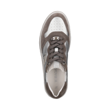 Leder Sneaker silber