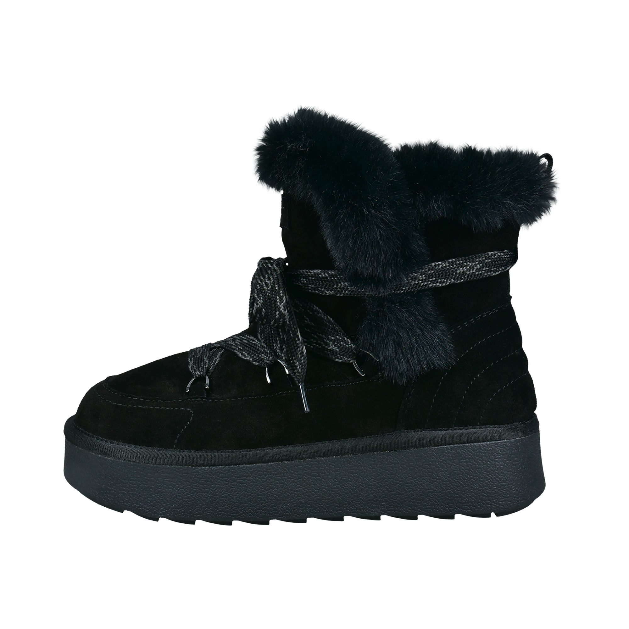 Leather Ankle Boots black