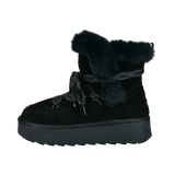 Leather Ankle Boots black