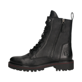 Leather Lace-up Boots black