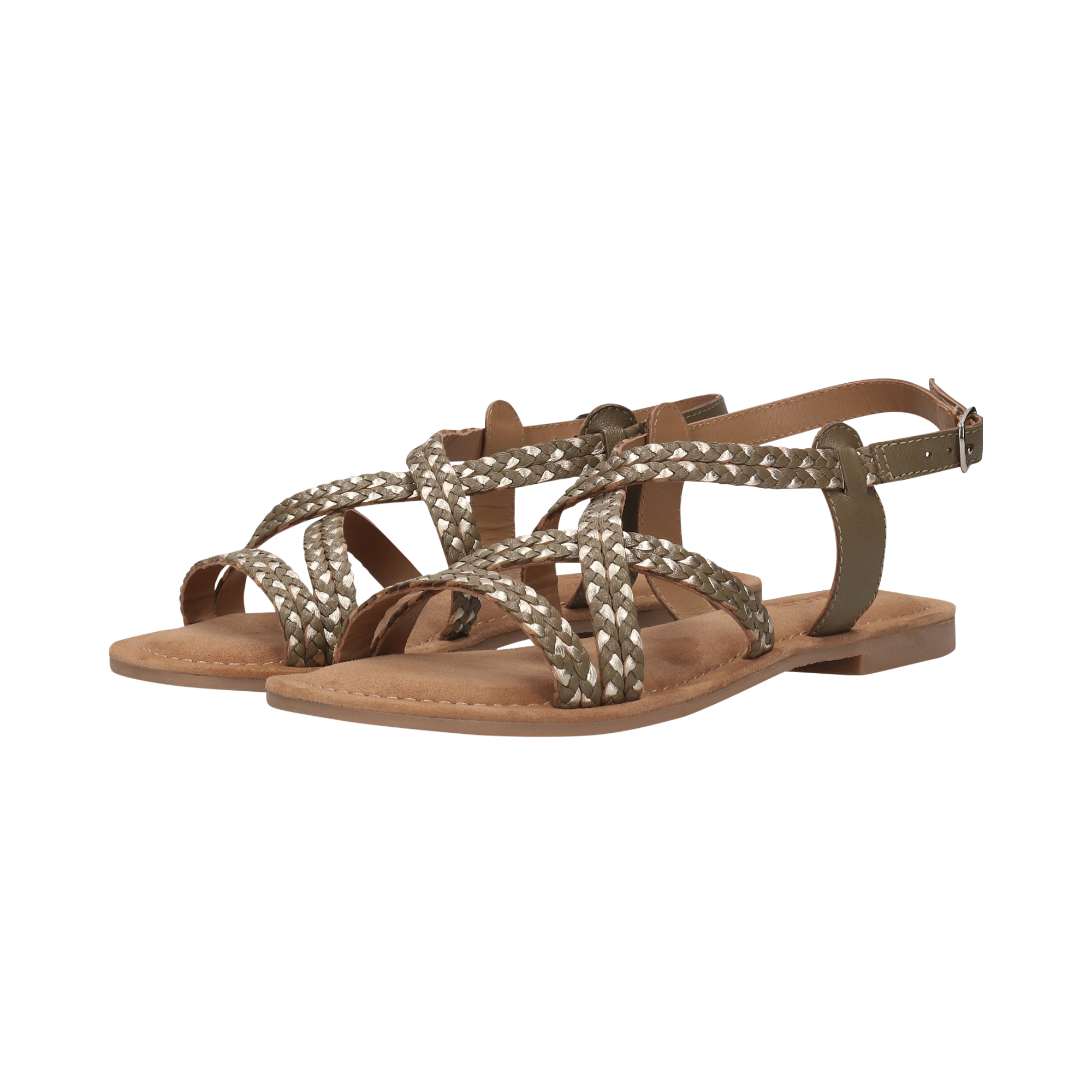 Leather Sandal dark green