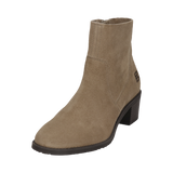 Leder Stiefeletten beige