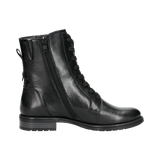 Leder Schnürstiefel schwarz