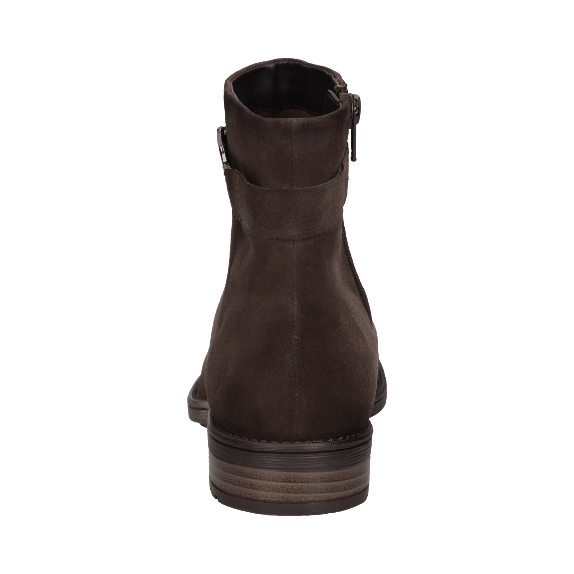 Leder Stiefel dunkelgrau