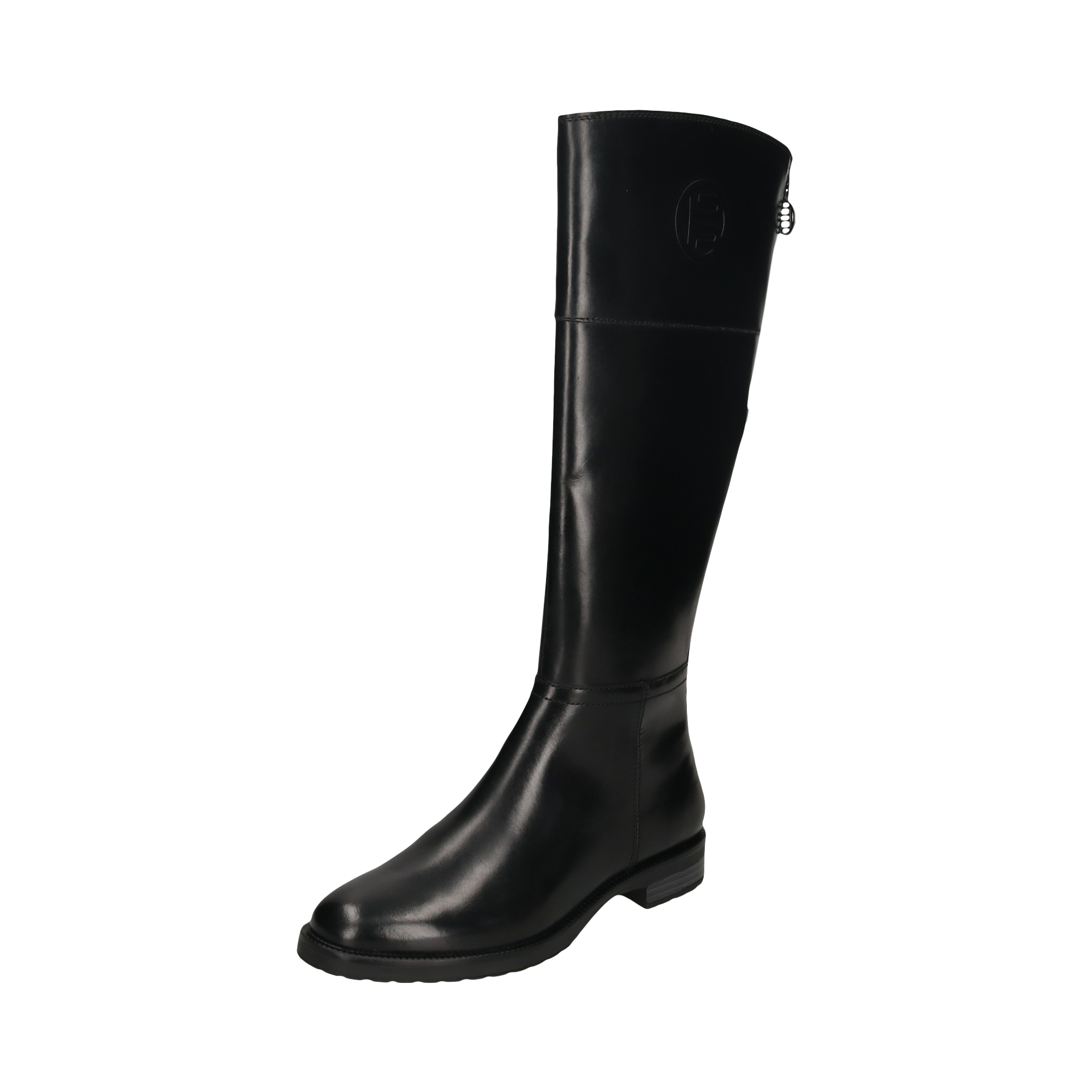 Leather Knee Boot black