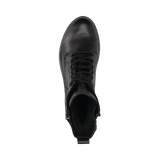 Leather Lace-up Boots black