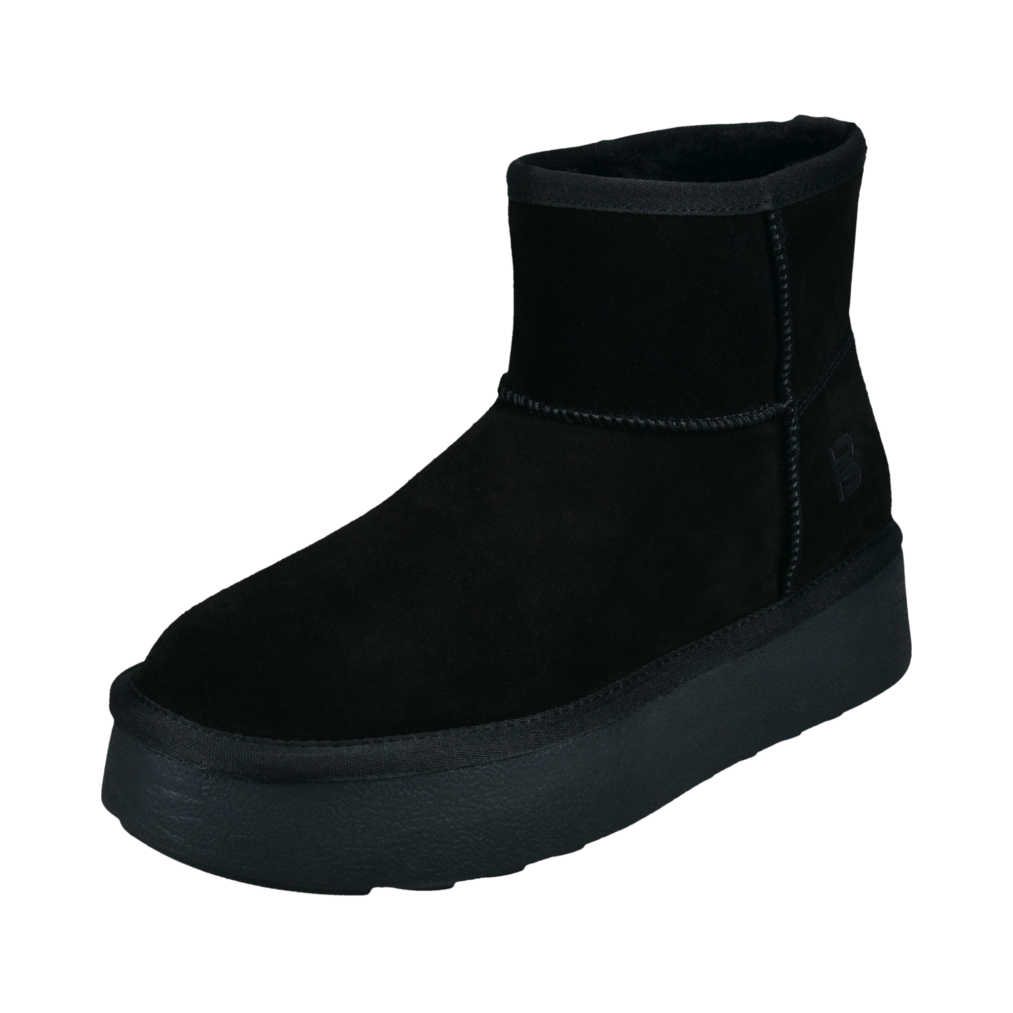 Leather Ankle Boots black