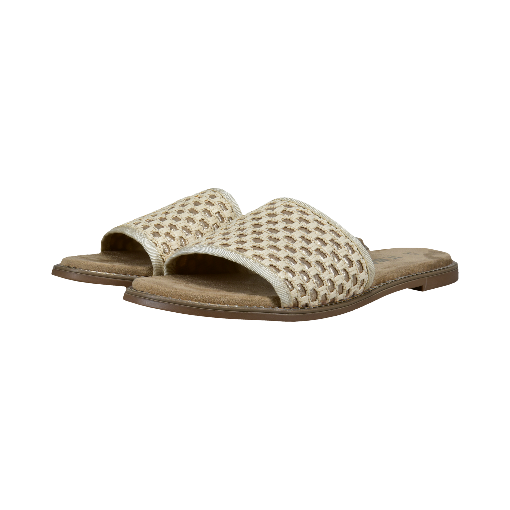 Pantoletten beige